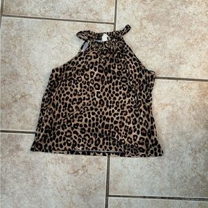 Michael Kors Cheeta Halter Top